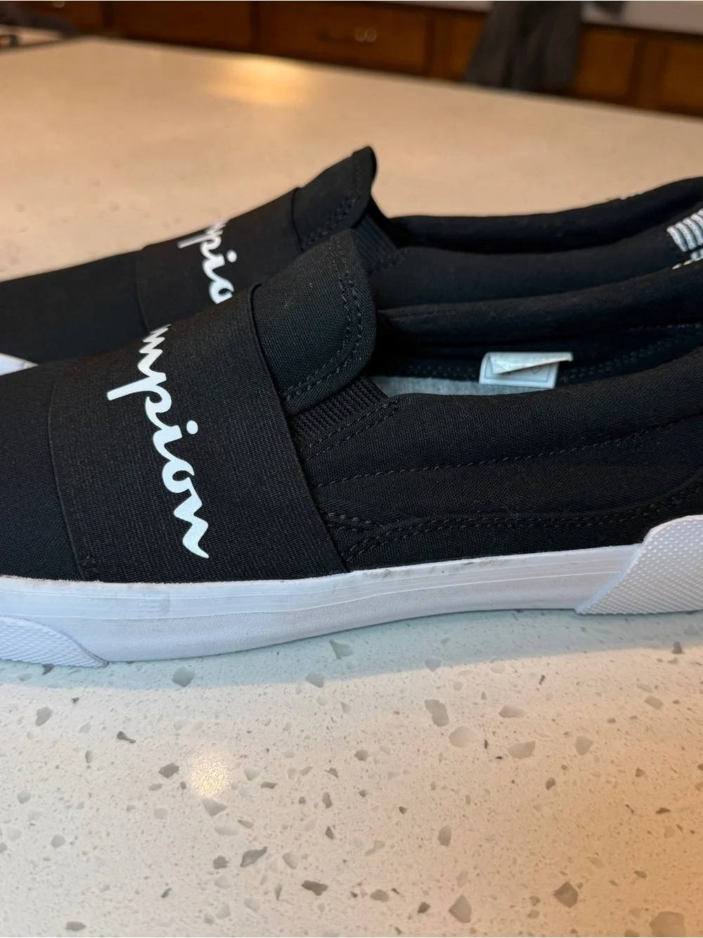 Champion Rally Mens’s Black Slip-On Sneakers